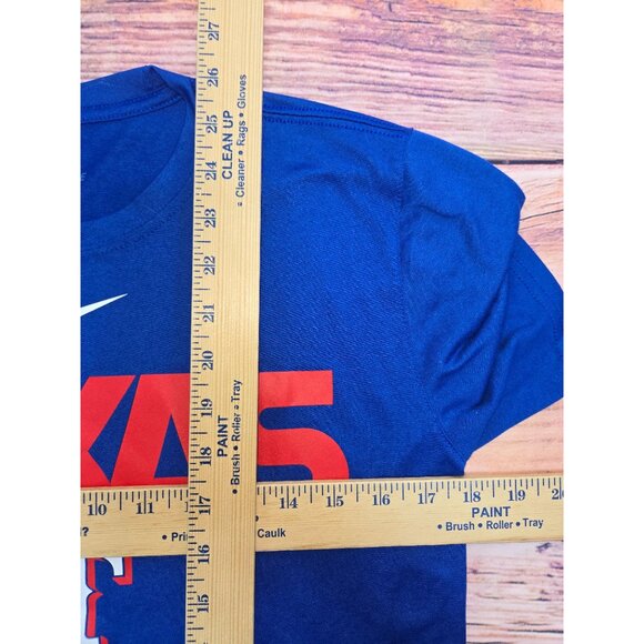 Texas Rangers Nike Dri-Fit Blue TShirt Mens Small - Picture 8 of 8